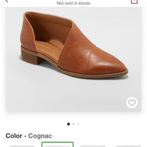 Cut out booties (cognac)